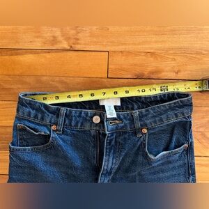 Women's Dark Blue wide High Rise Denim Jeans